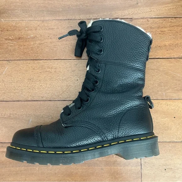 Dr. Martens Black Combat Boots - Picture 7 of 16